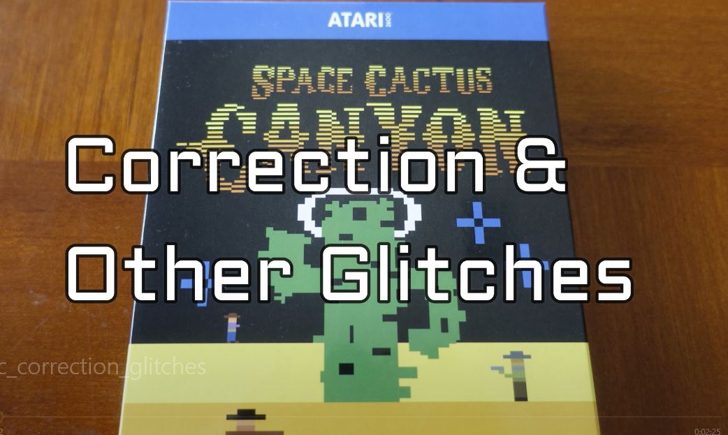 Space Cactus Canyon Bug correction and glitches