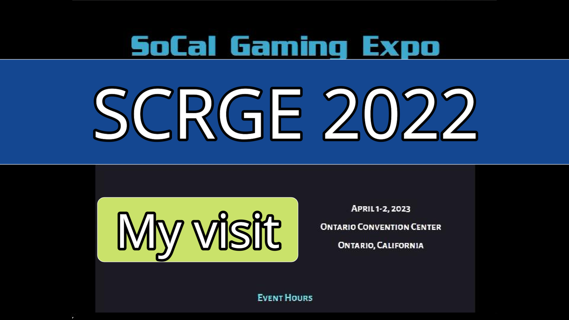 My visit to SCRGE 2022
