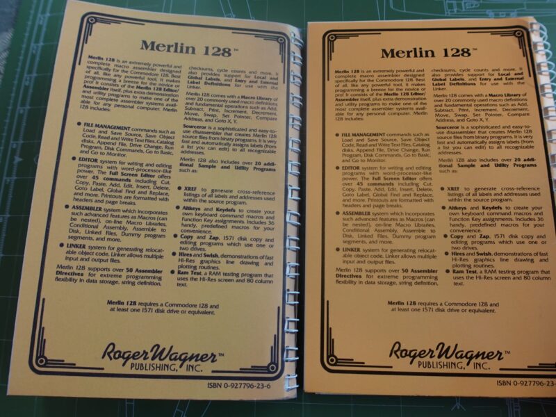 Side by side image of back side of manual